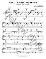 Beauty and the Beast piano sheet music cover